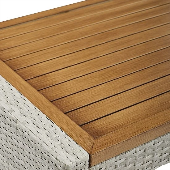 Crosley Capella Outdoor Wicker Coffee Table 4 Crosley Capella Outdoor Wicker Coffee Table - Image 2