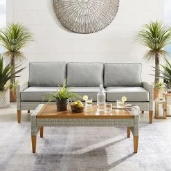 Crosley Capella Outdoor 2-Piece Wicker Sofa & Coffee Table Set -Crosley Shop unnamed file 2495