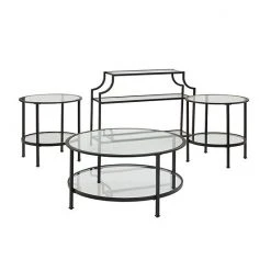 Crosley Aimee 4-Piece Coffee Table Set