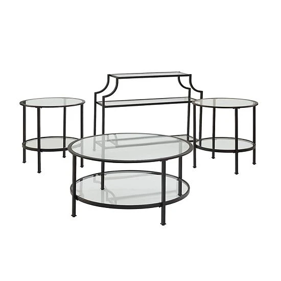 Crosley Aimee 4-Piece Coffee Table Set