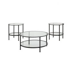 Crosley Aimee 3-Piece Coffee Table Set