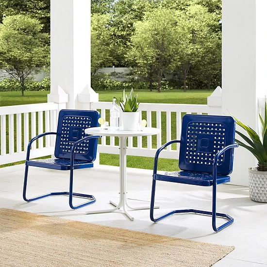 Crosley Bates Outdoor Metal Bistro 3-piece Set 4 Crosley Bates Outdoor Metal Bistro 3-piece Set - Image 2