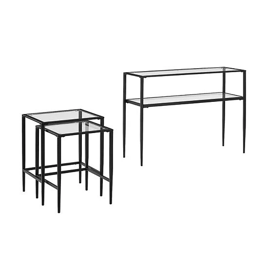 Crosley Ashton Occasional Table 3-piece Set 3 Crosley Ashton Occasional Table 3-piece Set