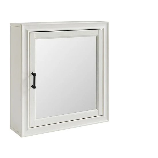 Crosley Tara Mirrored Wall Cabinet White - Image 5