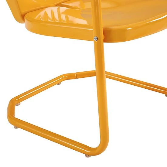 Crosley Furniture Griffith Metal Chair In Aqua 7 Crosley Furniture Griffith Metal Chair In Aqua - Image 5