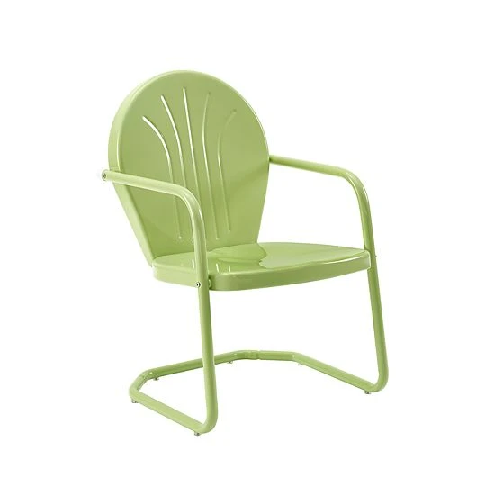 Crosley Furniture Griffith Metal Chair In Aqua 9 Crosley Furniture Griffith Metal Chair In Aqua - Image 7