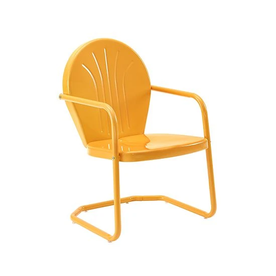 Crosley Furniture Griffith Metal Chair In Aqua 11 Crosley Furniture Griffith Metal Chair In Aqua - Image 9