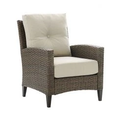 Crosley Rockport Outdoor Wicker High-Back Armchair