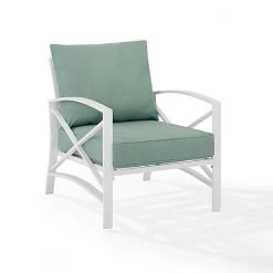 Crosley Kaplan Outdoor Patio Arm Chair Navy