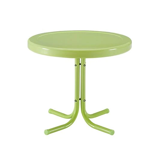 Crosley Furniture Retro Metal Side Table Key Lime