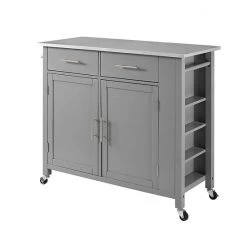 Crosley Savannah Kitchen Island/Cart White