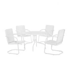 Crosley Bates 5-Piece Outdoor Metal Dining Set White Gloss 13 Crosley Bates 5-Piece Outdoor Metal Dining Set White Gloss -Crosley Shop unnamed file 516