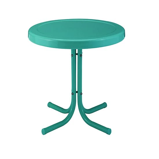 Crosley Furniture Retro Metal Side Table Key Lime - Image 7