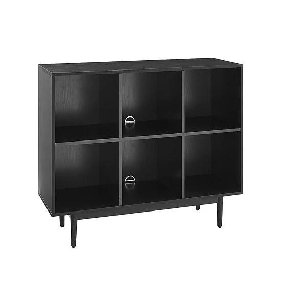 Crosley Liam 6-Cube Bookcase Black 6 Crosley Liam 6-Cube Bookcase Black - Image 4