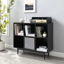 Crosley Liam 6-Cube Bookcase & Speaker 2-piece Set Walnut 11 Crosley Liam 6-Cube Bookcase & Speaker 2-piece Set Walnut -Crosley Shop unnamed file 539