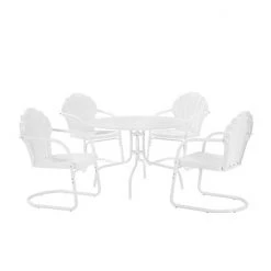 Crosley Tulip 5-Piece Outdoor Metal Dining Set Pastel Pink Gloss -Crosley Shop unnamed file 564
