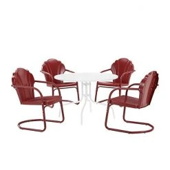 Crosley Tulip 5-Piece Outdoor Metal Dining Set Pastel Pink Gloss -Crosley Shop unnamed file 566