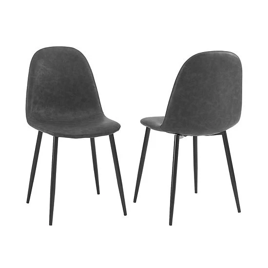 Crosley Weston 2-Piece Dining Chair Set Distressed Black - Image 7