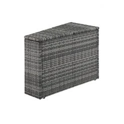 Crosley Catalina Outdoor Wicker Arm End Table Gray