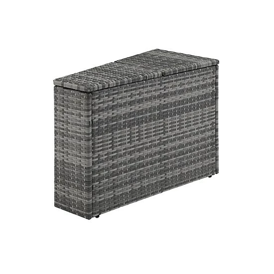 Crosley Catalina Outdoor Wicker Arm End Table Gray 3 Crosley Catalina Outdoor Wicker Arm End Table Gray