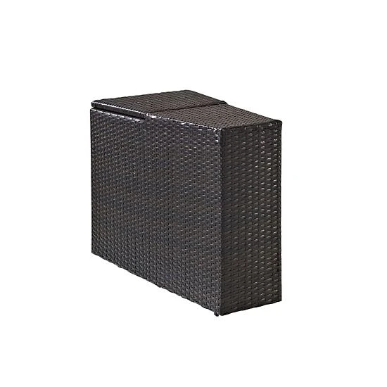 Crosley Catalina Outdoor Wicker Arm End Table Gray 5 Crosley Catalina Outdoor Wicker Arm End Table Gray - Image 3