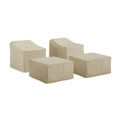 Crosley Chair & Ottoman Patio Furniture Cover 4-piece Set Tan 8 Crosley Chair & Ottoman Patio Furniture Cover 4-piece Set Tan -Crosley Shop unnamed file 692