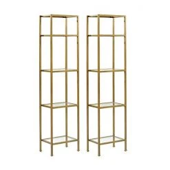 Crosley Aimee 2-Piece Etagere Set Oil Rubbed Bronze
