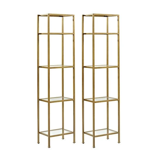 Crosley Aimee 2-Piece Etagere Set Oil Rubbed Bronze 3 Crosley Aimee 2-Piece Etagere Set Oil Rubbed Bronze