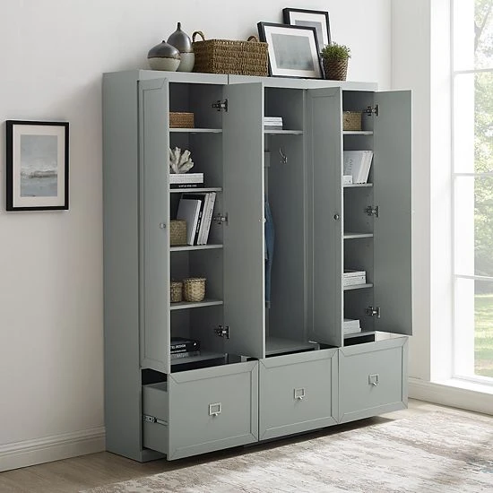 Crosley Harper Entryway 3-piece Set Gray - Image 3