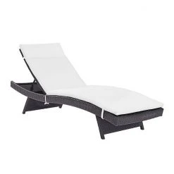 Crosley Biscayne Outdoor Wicker Chaise Lounge Mist