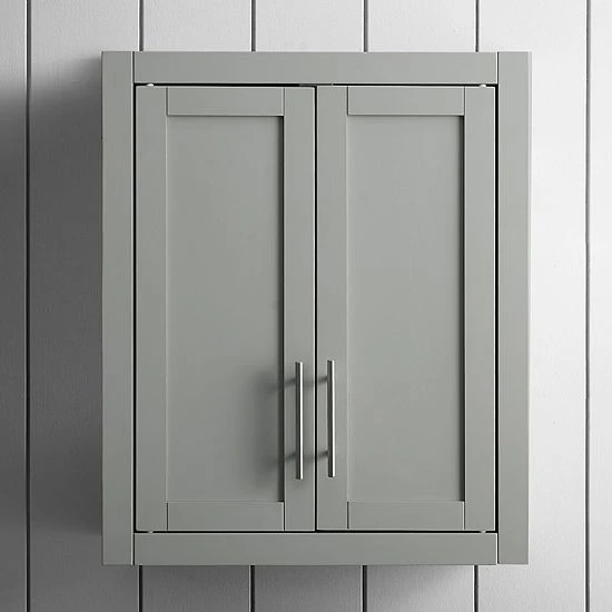 Crosley Savannah Wall Cabinet Gray - Image 3
