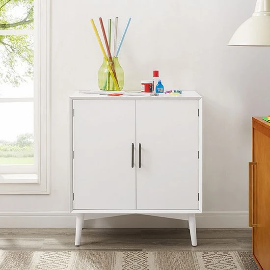 Crosley Landon Bar Cabinet White 5 Crosley Landon Bar Cabinet White - Image 3