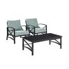 Crosley Furniture Kaplan 3-Piece Outdoor Seating Set Brown