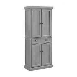 Crosley Seaside Pantry Distressed Gray
